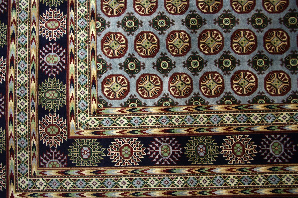 Afghan Rug - 298 x 199 cm - blue