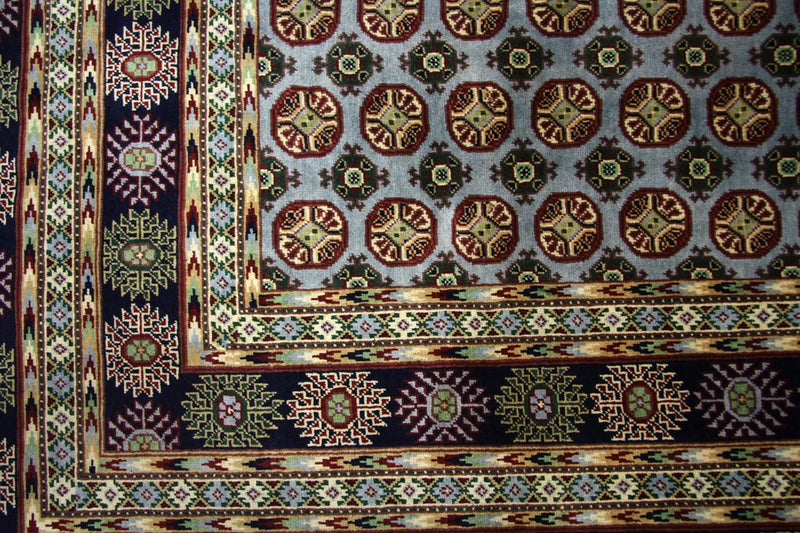 Afghan Rug - 298 x 199 cm - blue