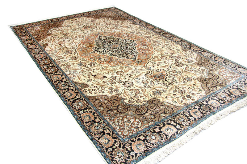 Silk Rug - Kashmir Silk - 272 x 177 cm - beige