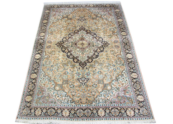 Silk Rug - Kashmir Silk - 290 x 185 cm - blue