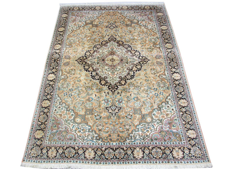 Silk Rug - Kashmir Silk - 290 x 185 cm - blue