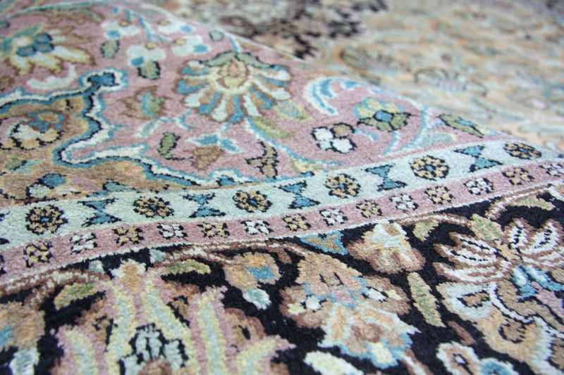 Silk Rug - Kashmir Silk - 290 x 185 cm - blue