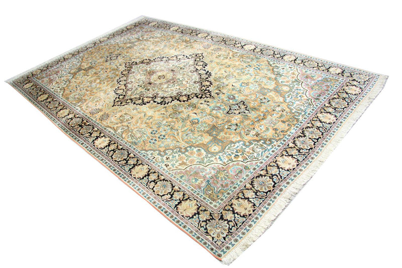 Silk Rug - Kashmir Silk - 290 x 185 cm - blue