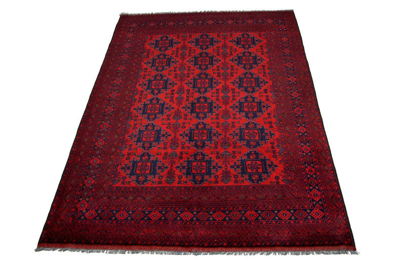 Afghan Rug - 290 x 205 cm - red