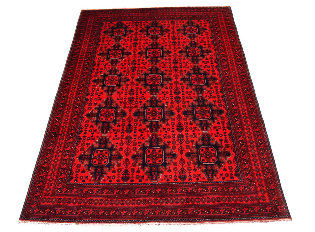 Afghan Rug - Kunduz - 292 x 197 cm - red