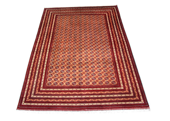 Afghan Rug - Bukhara - 294 x 199 cm - red