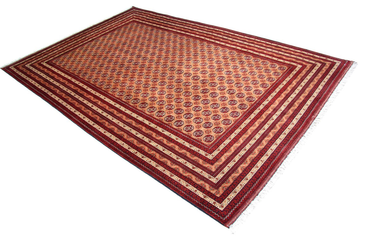 Afghan Rug - Bukhara - 294 x 199 cm - red