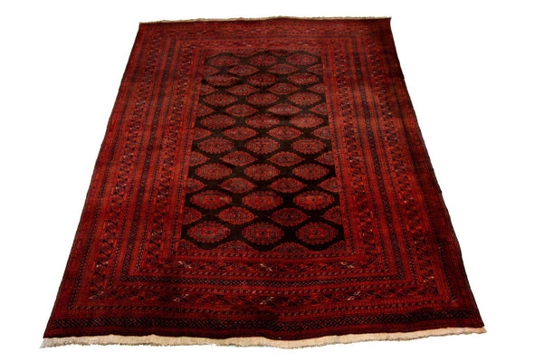 Afghan Rug - Bukhara - 275 x 198 cm - red