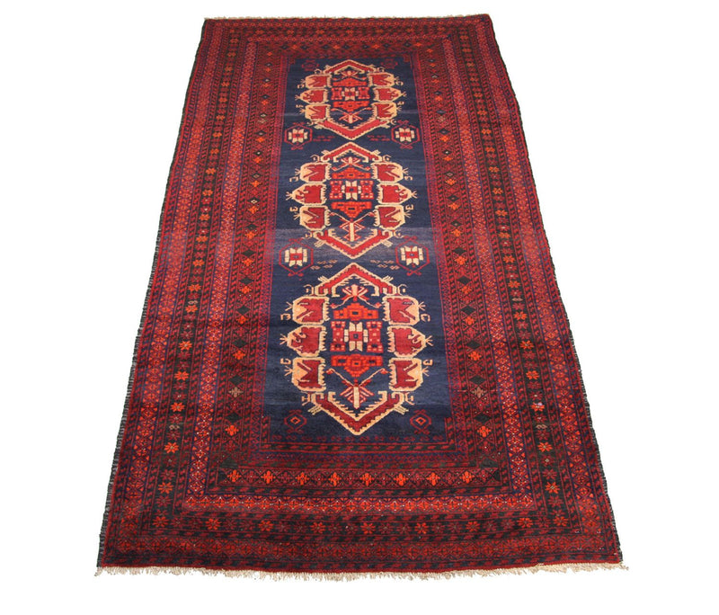 Runner Belutsch Rug - 294 x 142 cm - blue