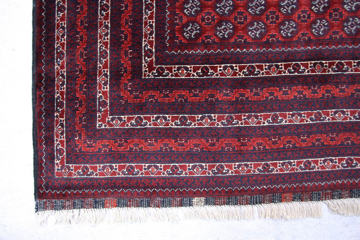Afghan Rug - Bukhara - 293 x 196 cm - red