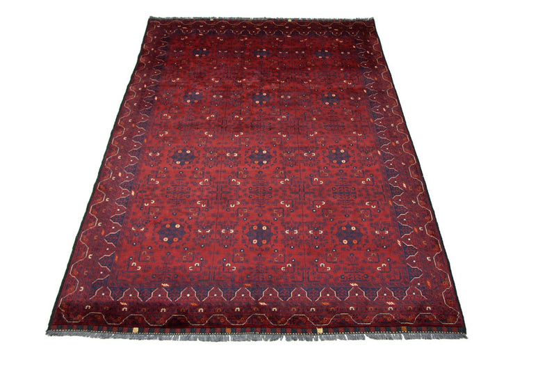 Afghan Rug - 293 x 196 cm - red