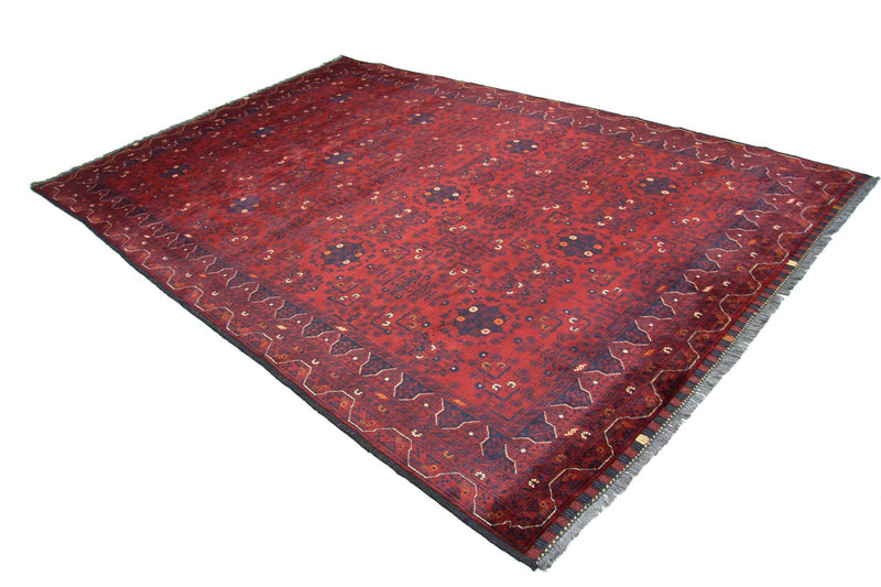 Afghan Rug - 293 x 196 cm - red