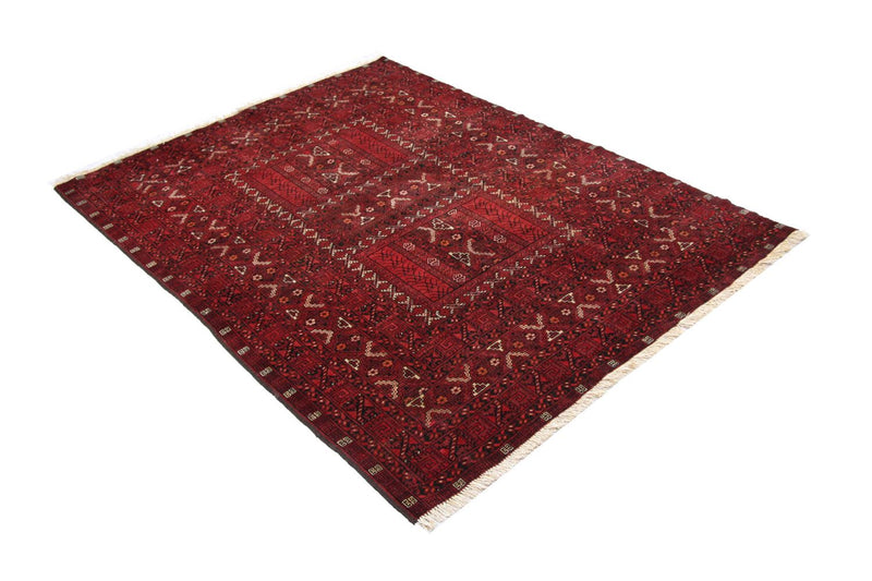 Afghan Rug - 208 x 150 cm - red
