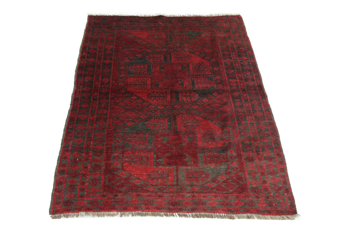 Afghan Rug - 154 x 114 cm - red
