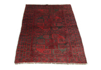 Afghan Rug - 154 x 114 cm - red