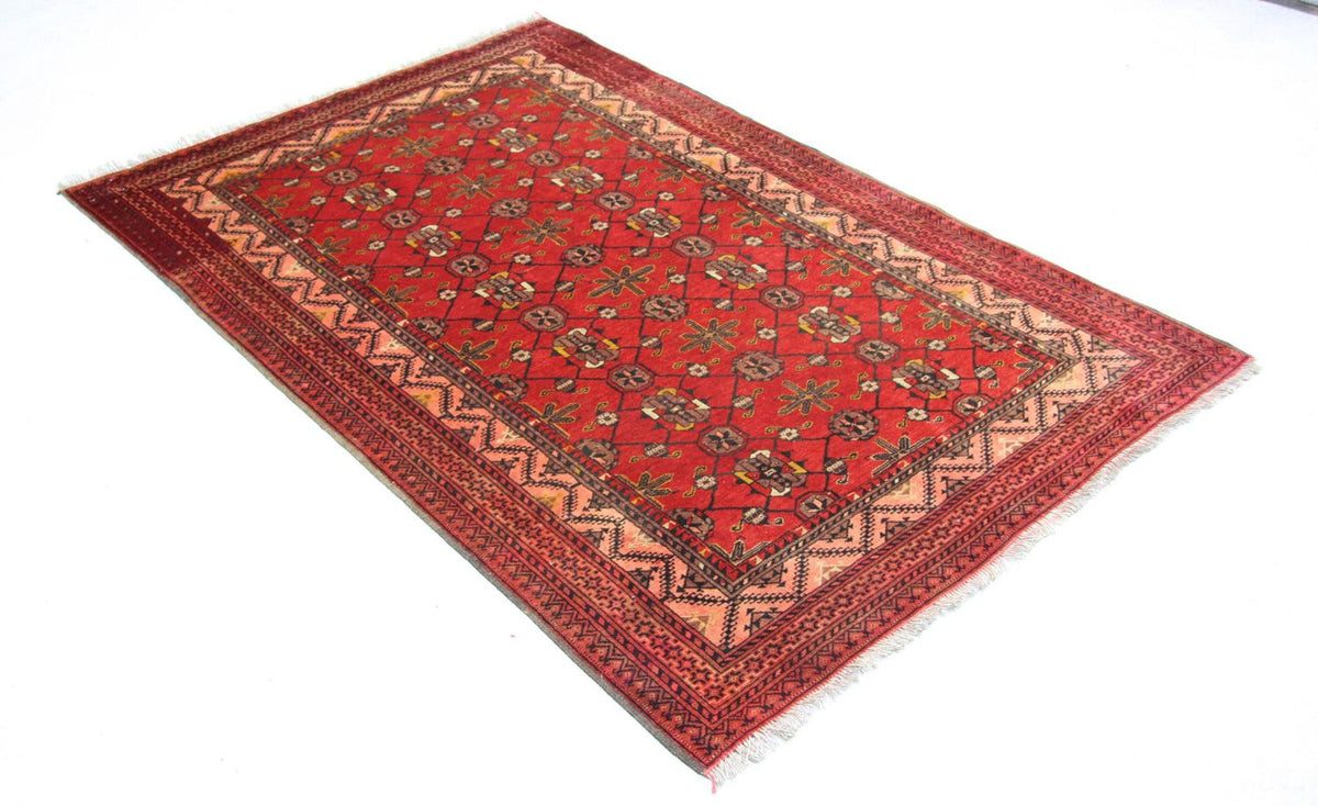 Afghan Rug - 196 x 126 cm - red
