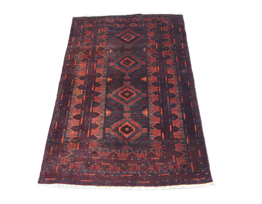 Afghan Rug - 208 x 123 cm - blue