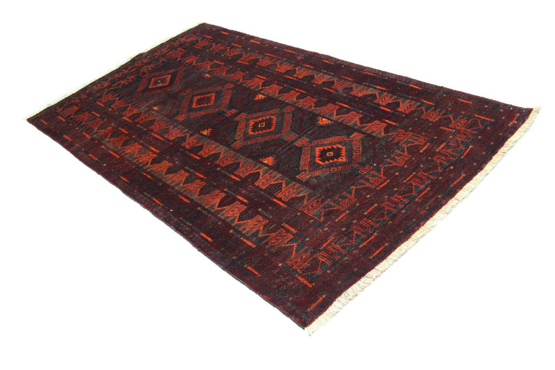 Afghan Rug - 208 x 123 cm - blue