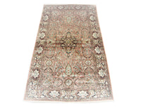 Silk Rug - Kashmir Silk - 164 x 91 cm - brown