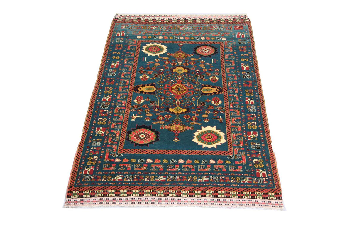 Afghan Rug - 182 x 123 cm - blue