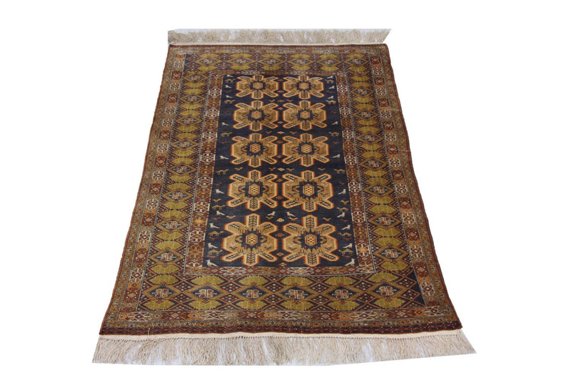 Afghan Rug - 175 x 108 cm - blue