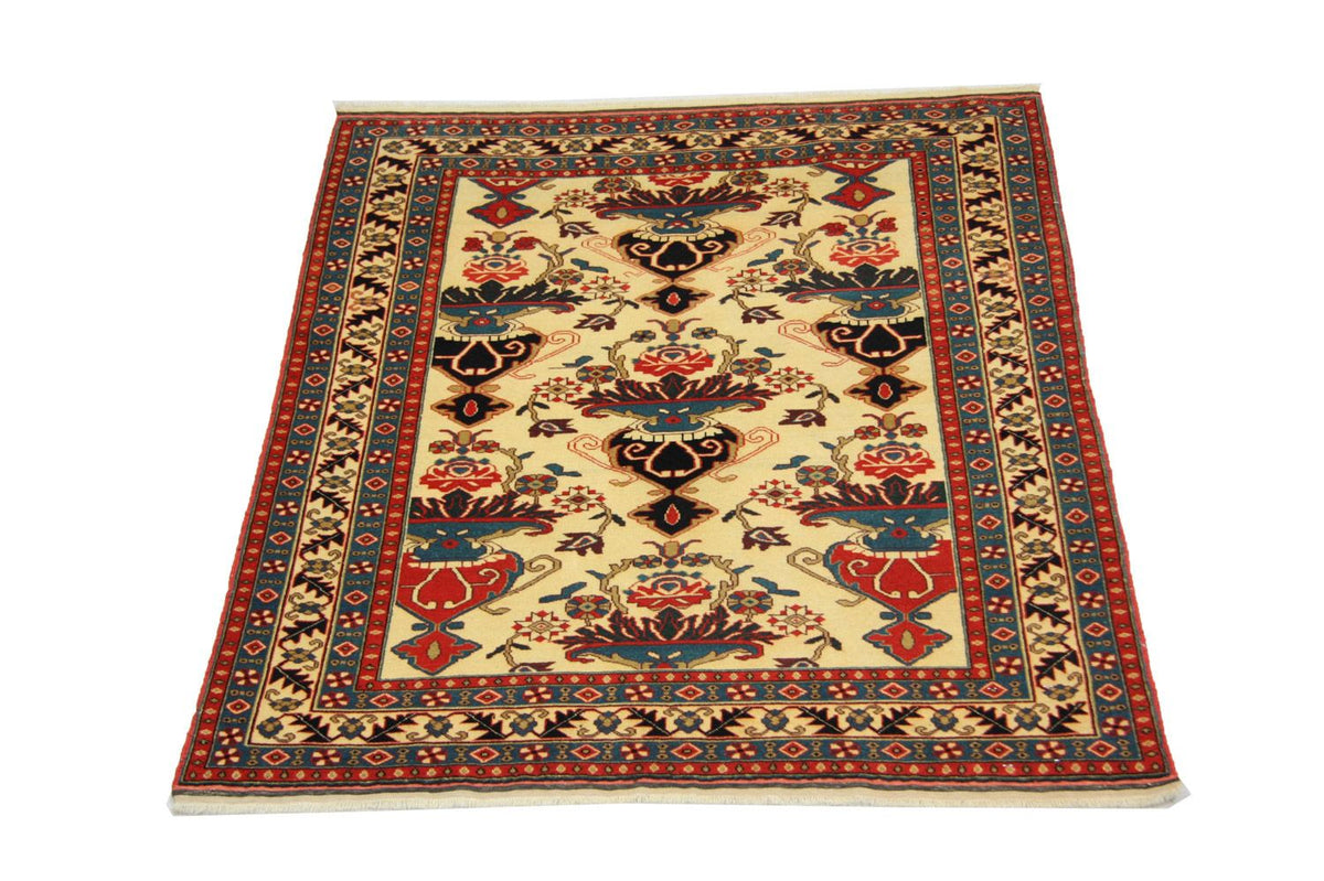Afghan Rug - 135 x 114 cm - beige