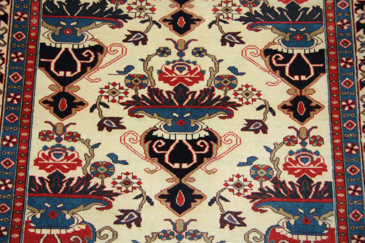 Afghan Rug - 135 x 114 cm - beige