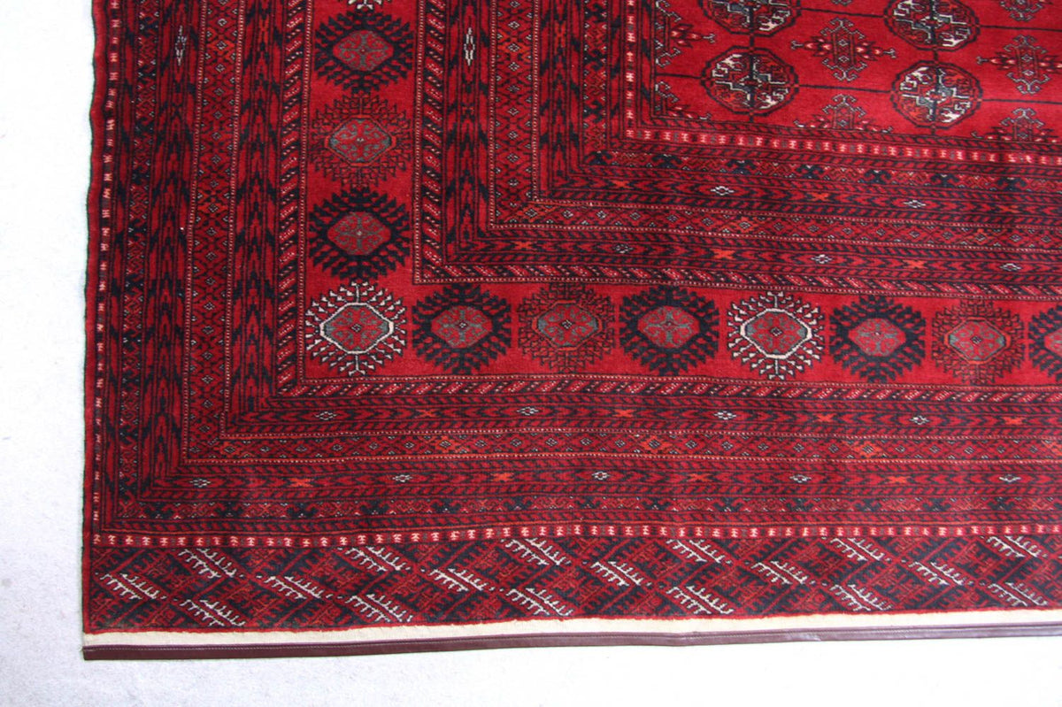 Afghan Rug - Bukhara - 338 x 258 cm - red