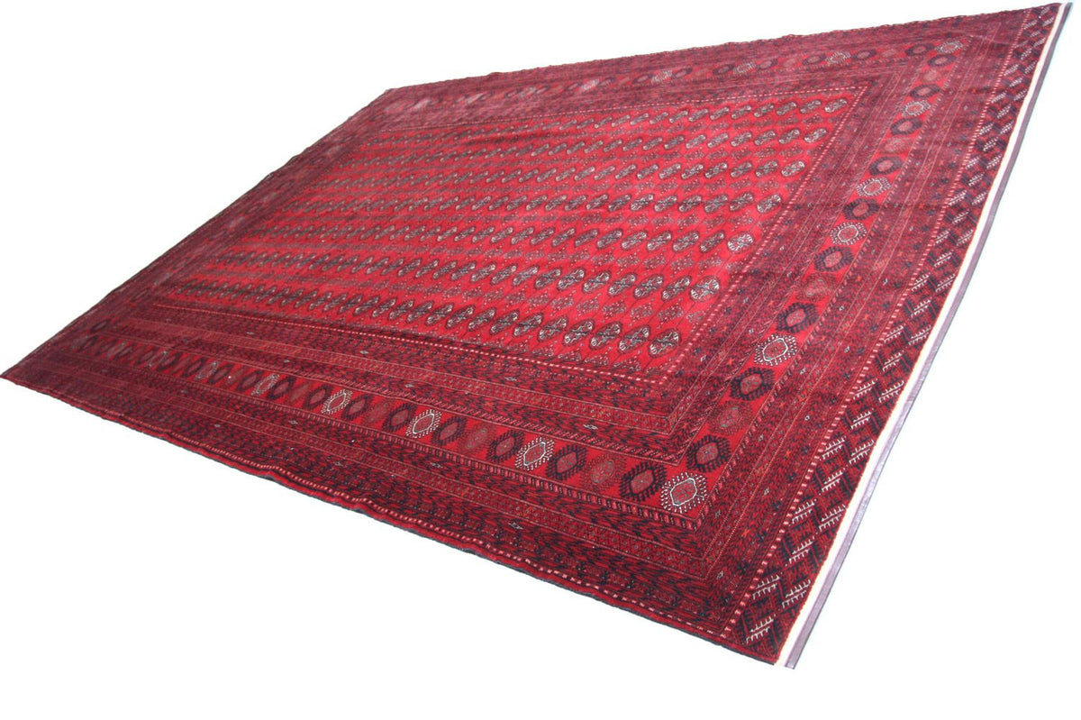 Afghan Rug - Bukhara - 338 x 258 cm - red