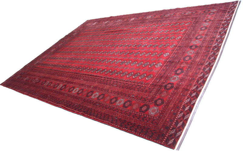 Afghan Rug - Bukhara - 338 x 258 cm - red