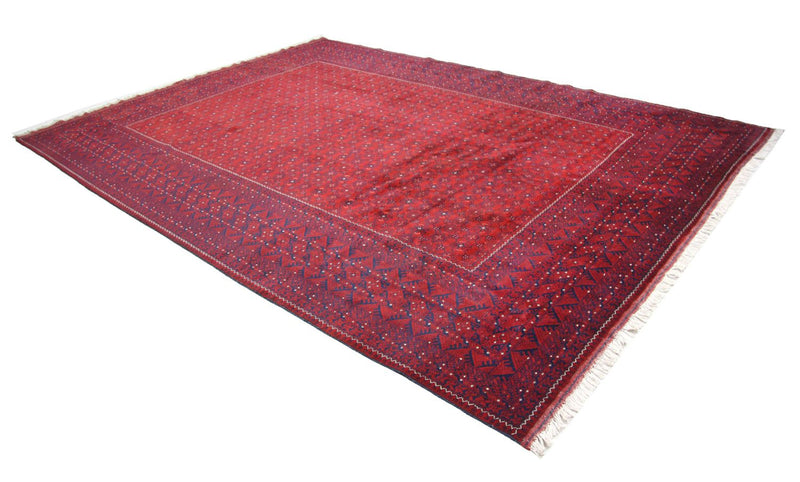Afghan Rug - Bukhara - 334 x 247 cm - red