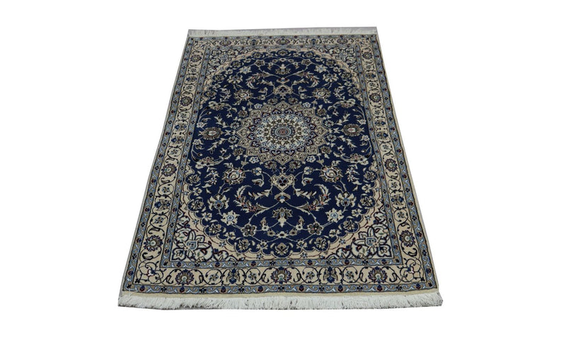 Runner Perser Rug - Nain - Royal - 180 x 106 cm - dark blue
