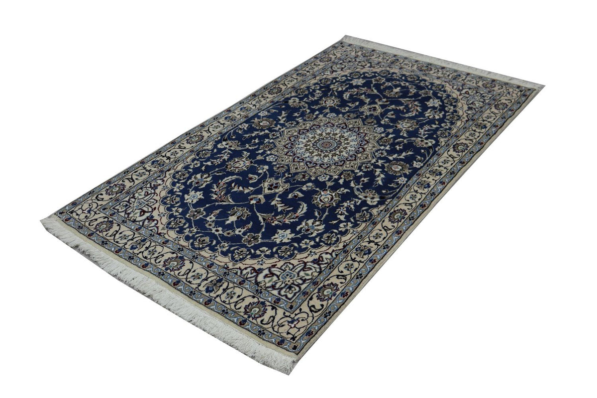 Runner Perser Rug - Nain - Royal - 180 x 106 cm - dark blue