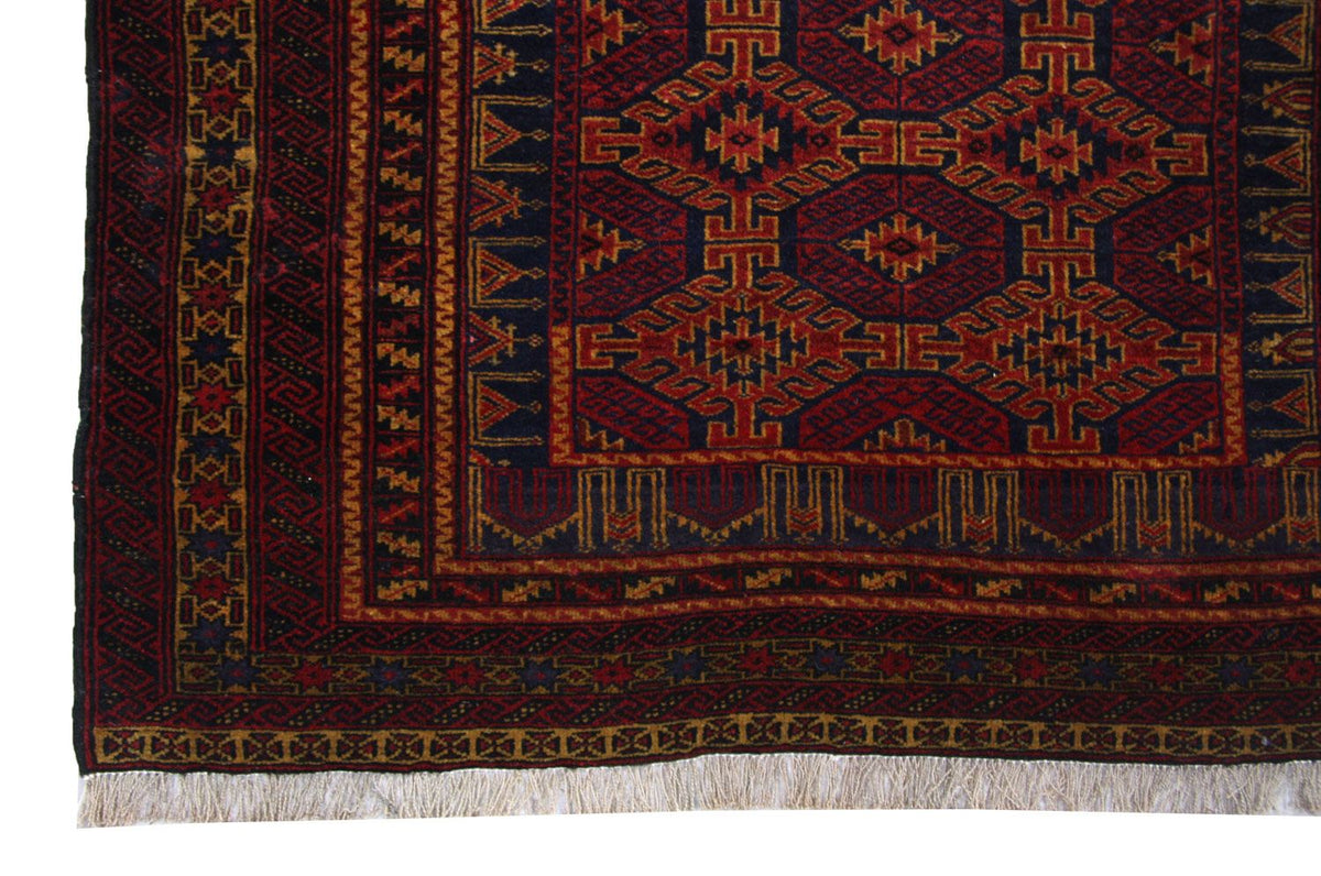Afghan Rug - 152 x 95 cm - red