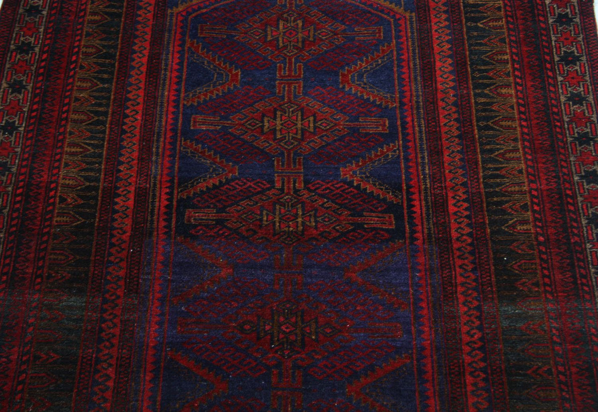 Belutsch Rug - 151 x 107 cm - blue