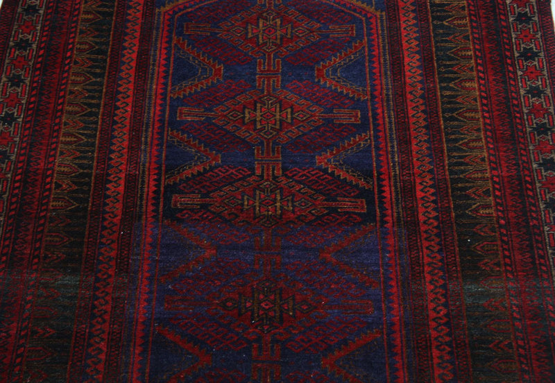 Belutsch Rug - 151 x 107 cm - blue
