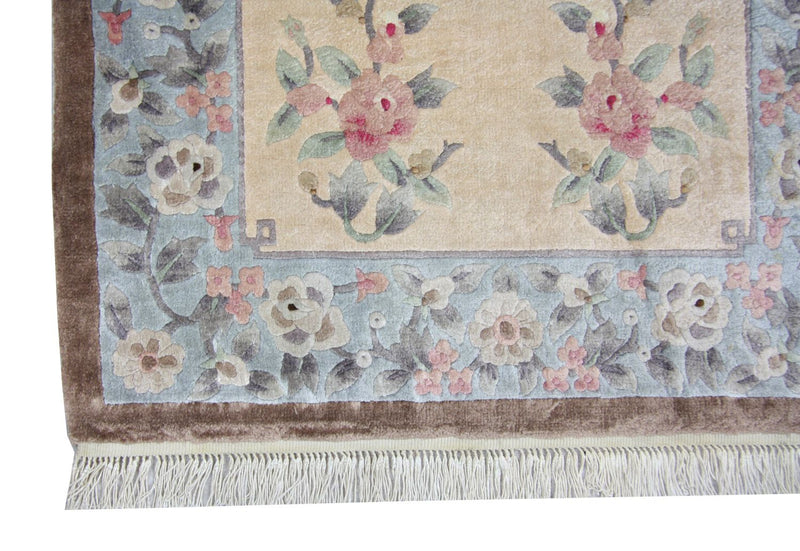 Silk Rug - Chinese Silk - 136 x 70 cm - blue