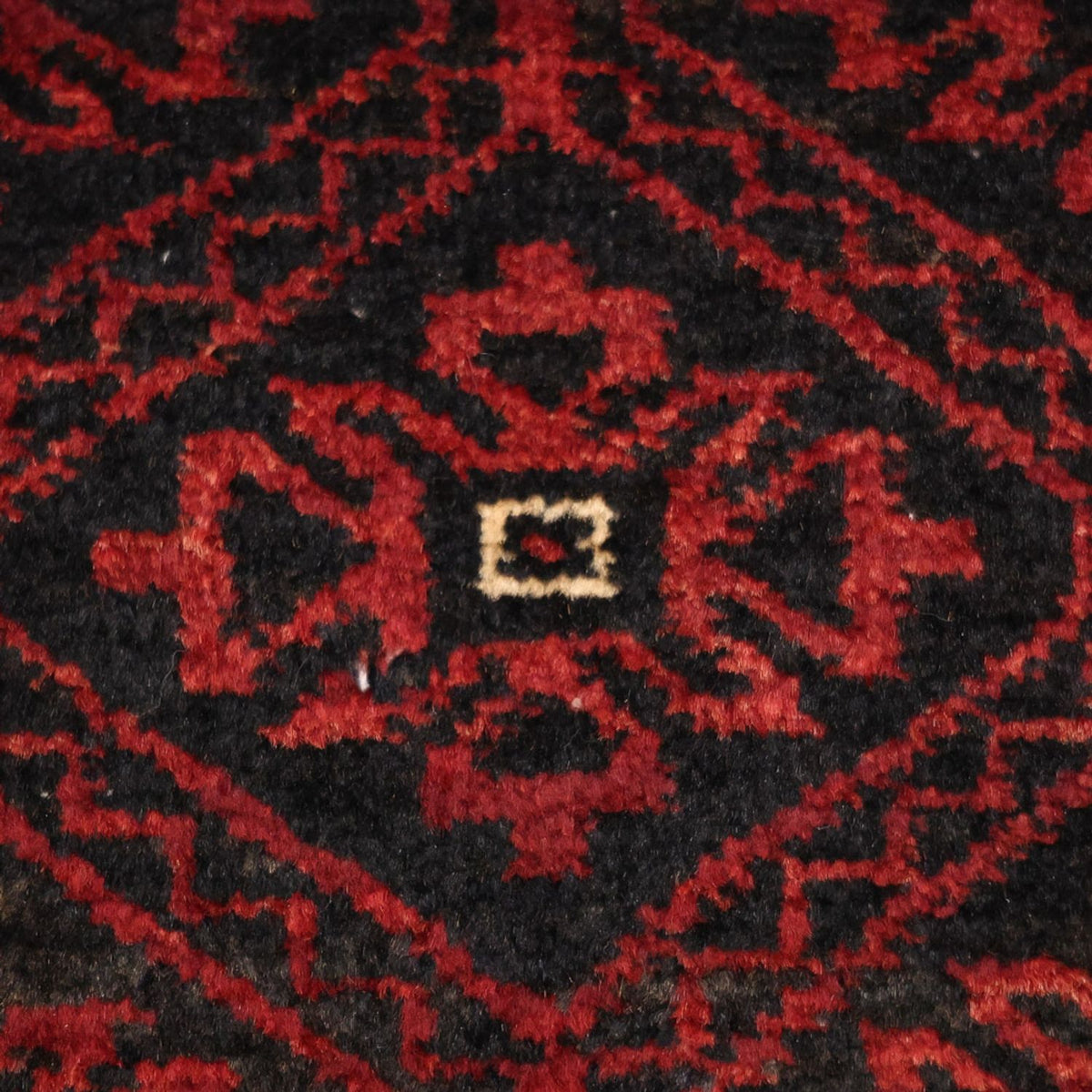 Runner Belutsch Rug - 203 x 101 cm - dark red