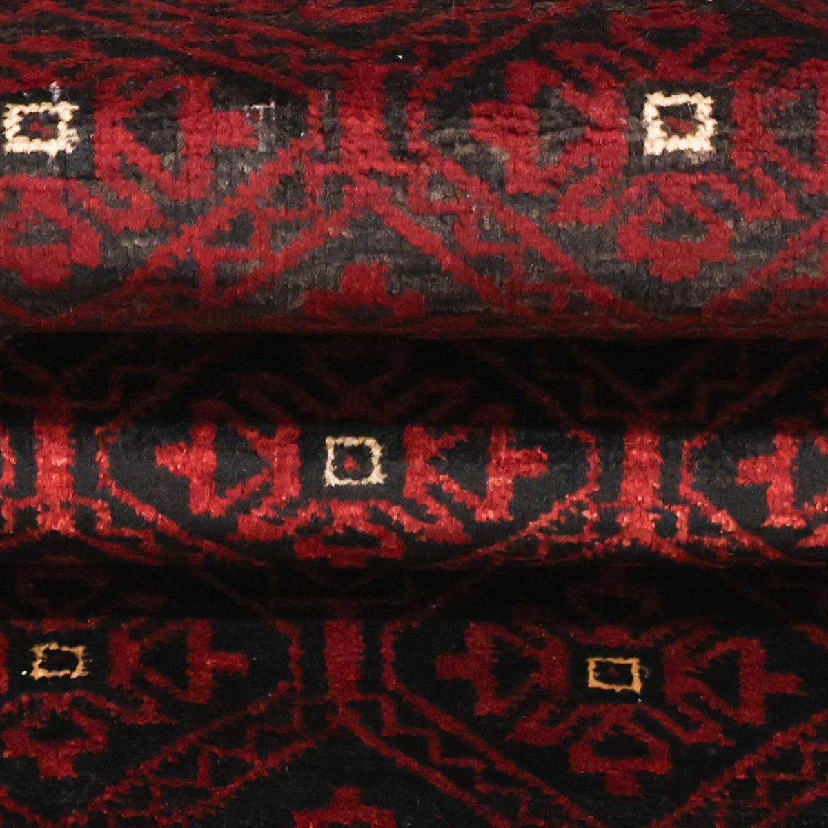 Runner Belutsch Rug - 203 x 101 cm - dark red