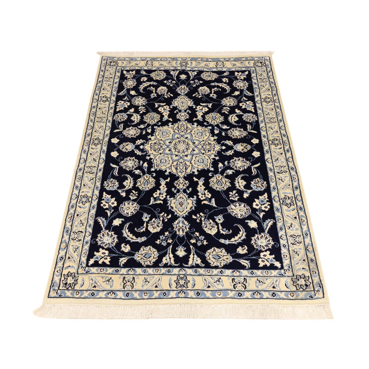 Perser Rug - Nain - Royal - Royal - 136 x 89 cm - dark blue