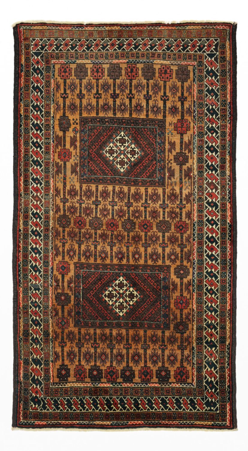 Runner Belutsch Rug - 230 x 120 cm - brown