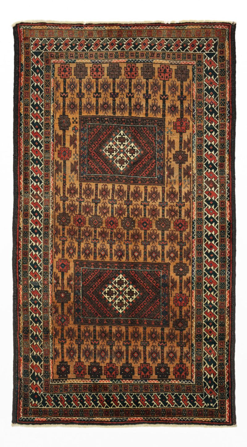 Runner Belutsch Rug - 230 x 120 cm - brown