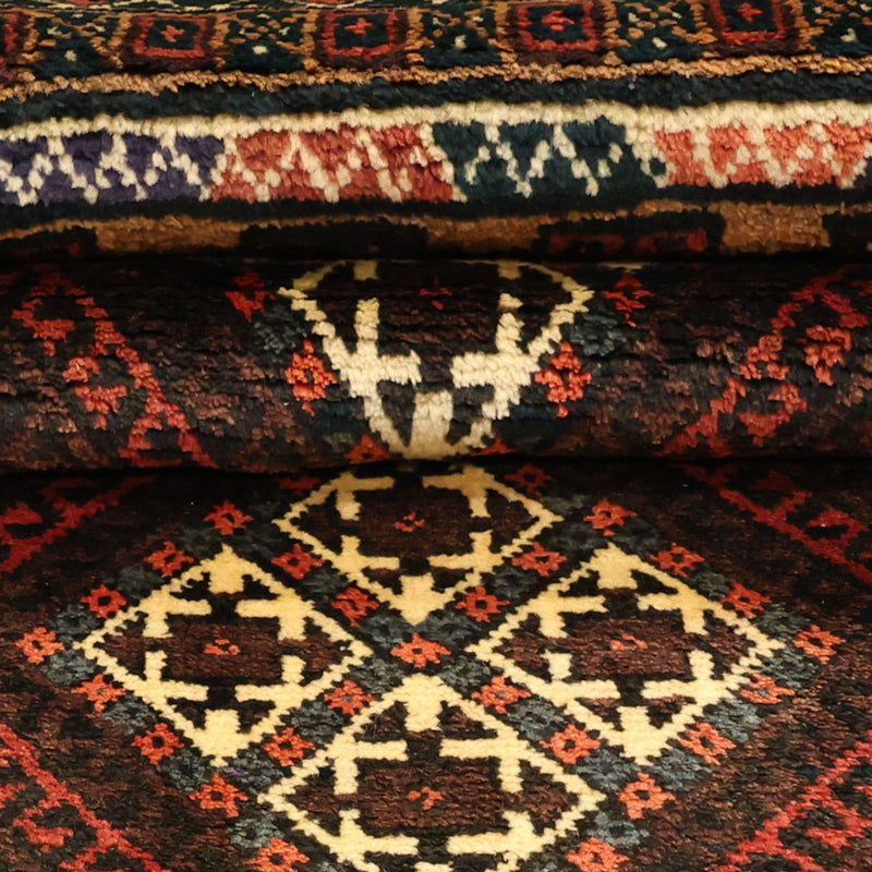 Runner Belutsch Rug - 230 x 120 cm - brown