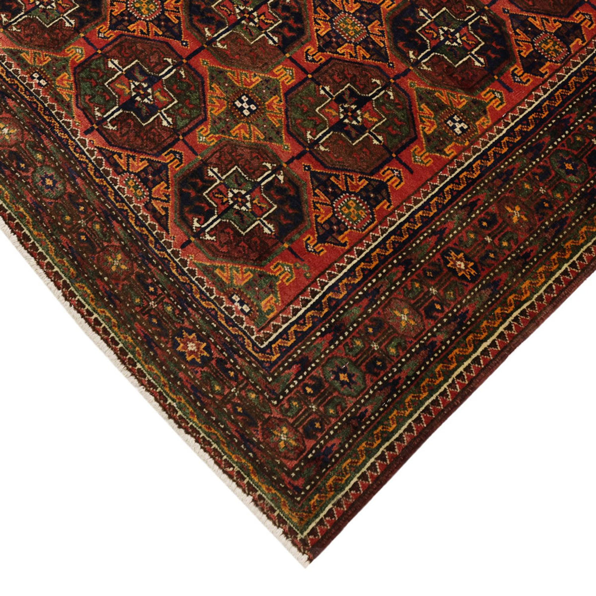 Runner Belutsch Rug - 254 x 117 cm - brown