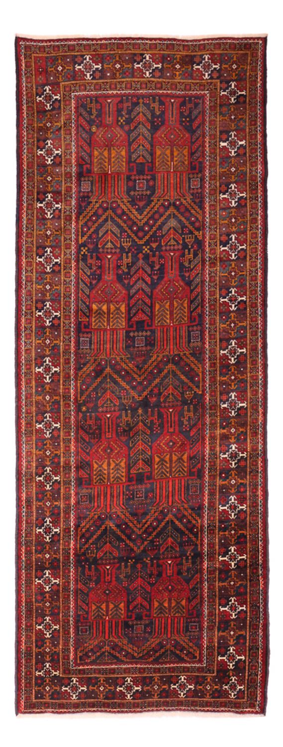 Runner Belutsch Rug - 293 x 108 cm - dark red
