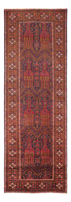 Runner Belutsch Rug - 292 x 103 cm - dark red