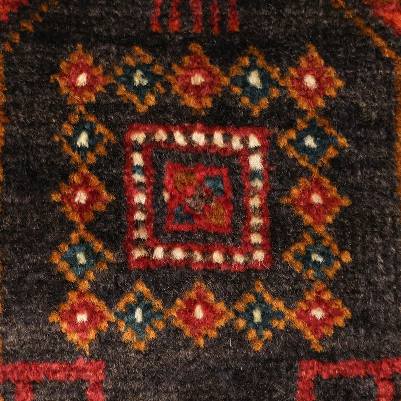 Runner Belutsch Rug - 292 x 103 cm - dark red