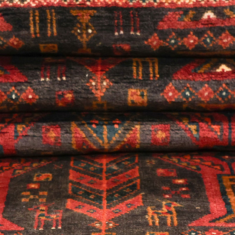 Runner Belutsch Rug - 292 x 103 cm - dark red