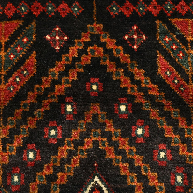 Runner Belutsch Rug - 297 x 107 cm - dark red