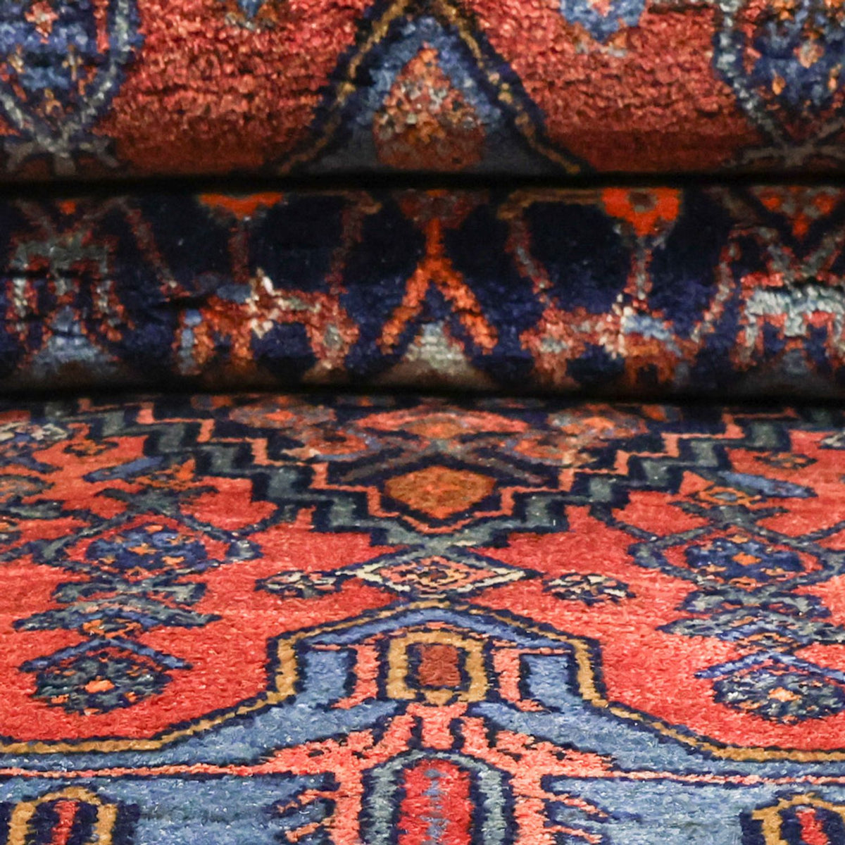 Perser Rug - Bidjar - 257 x 143 cm - dark red